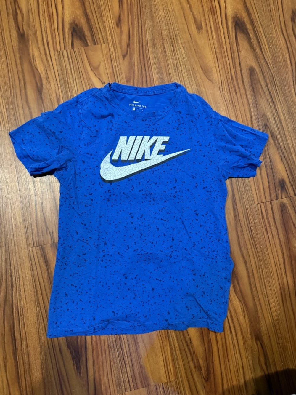 Nike Royal Blue Speckled Logo Tee